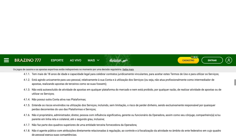 Regra do contrato sobre contas inativas por 90 dias